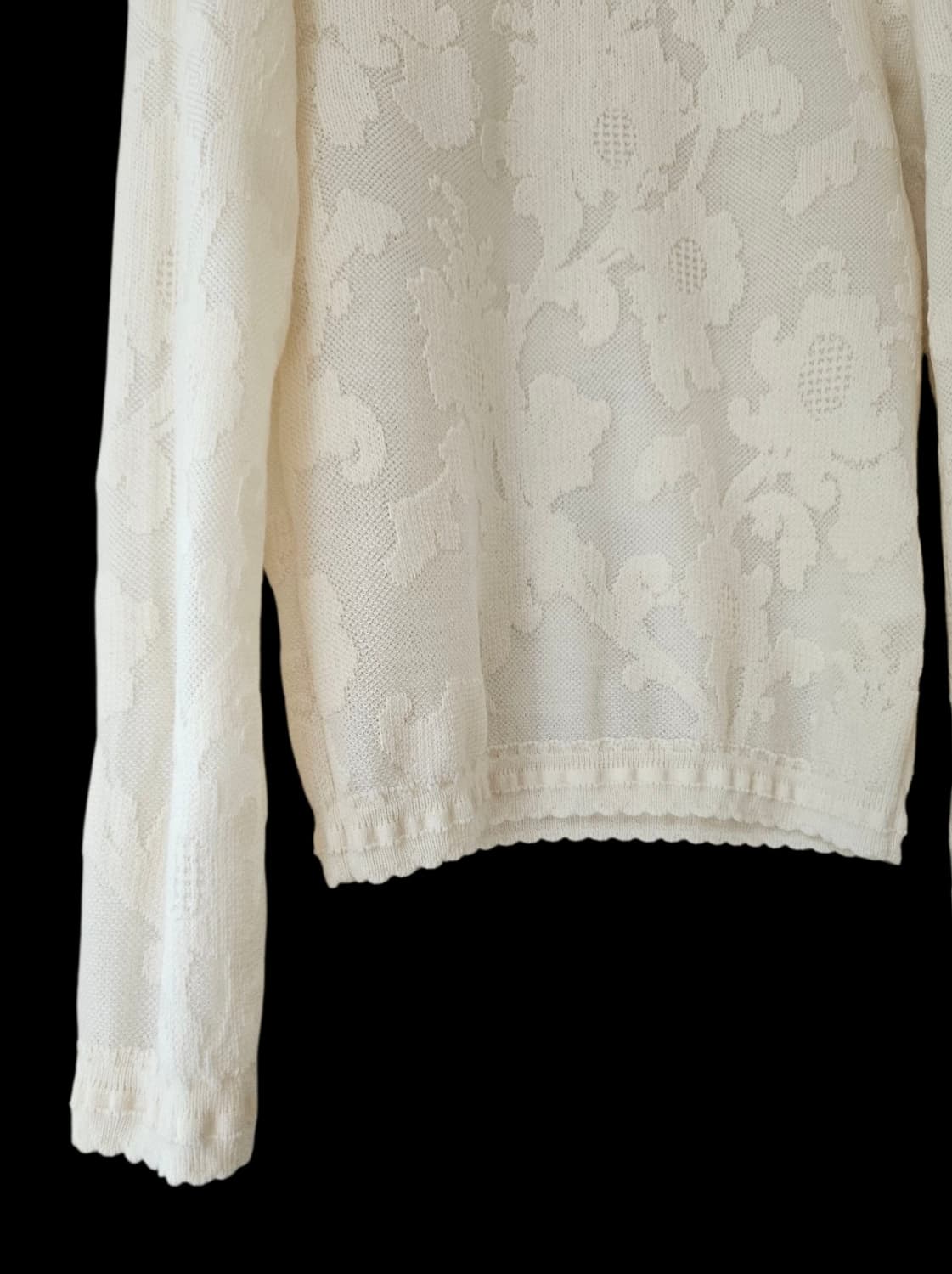 클럽모나코 울혼방 레이스 스웨터 니트 55 / 상태 좋음 상품이미지6