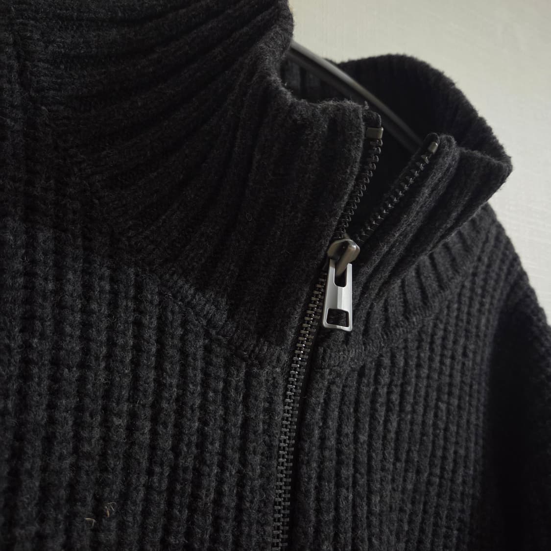 (XL) 코스 COS  퍼널넥 니티드 울 자켓 상품이미지5