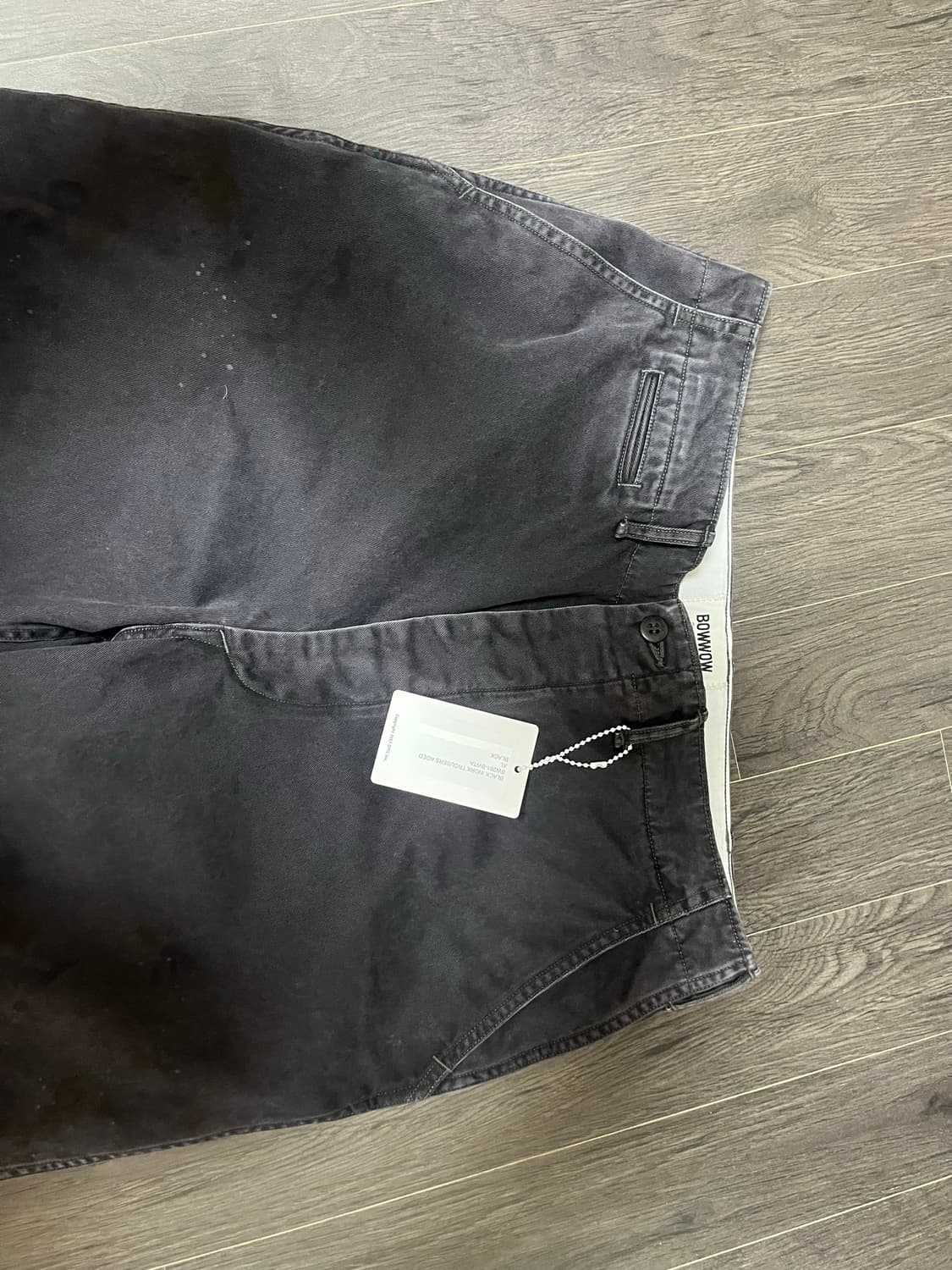 BOWWOW BLACK WORK TROUSERS AGED XL 상품이미지6
