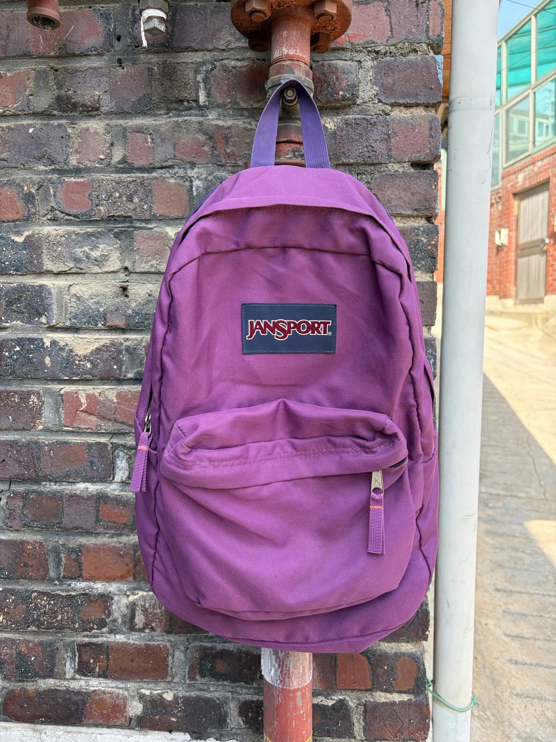 Jansport 퍼플 클래식 백팩 상품이미지2