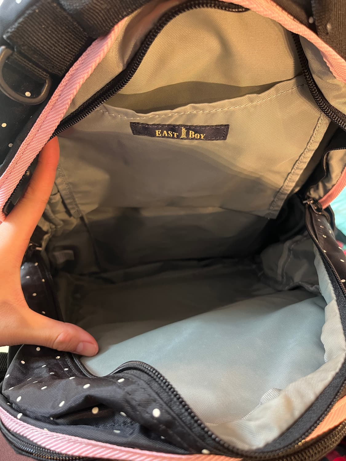 핑크 도트 이스트보이 백팩 💕 상품이미지3