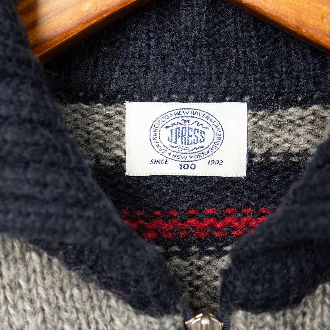 [105] 00s J.PRESS 제이프레스 멀티컬러 하프집업 니트  상품이미지5