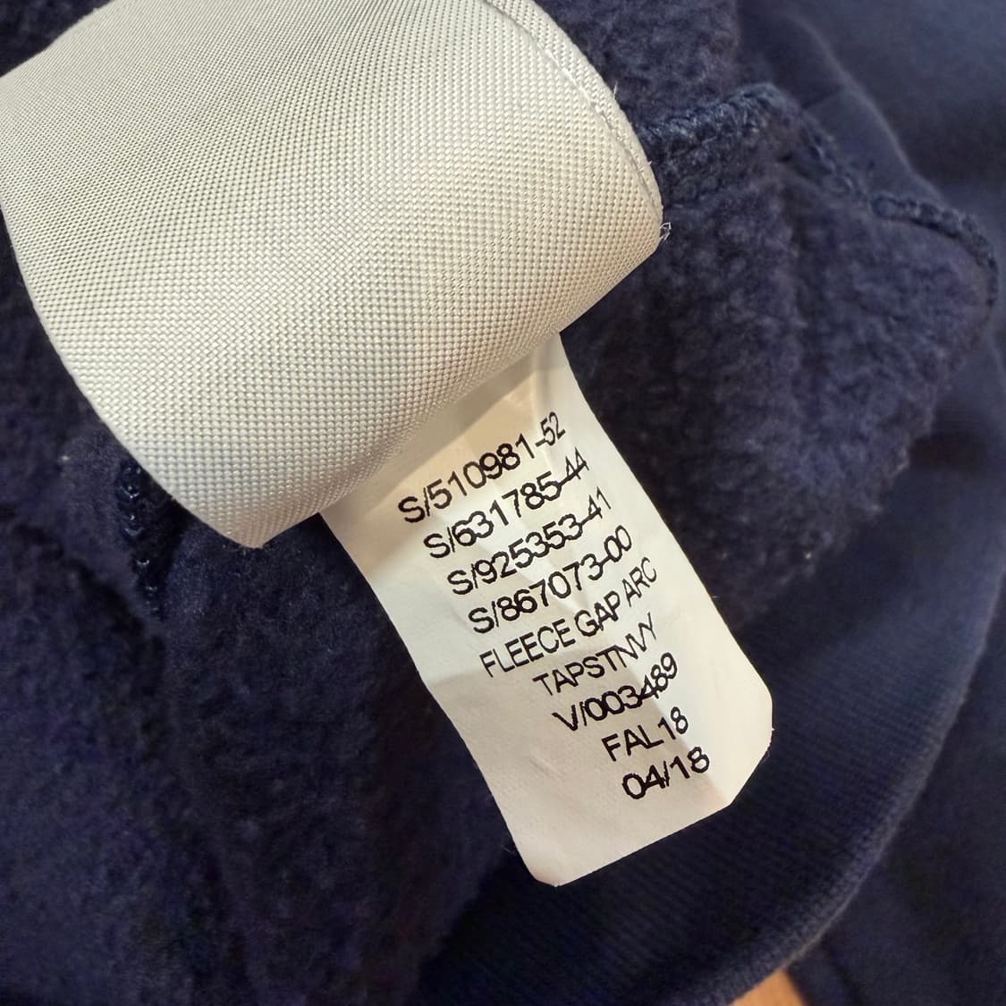 GAP 스펠아웃 네이비 빅로고 후드티 상품이미지5