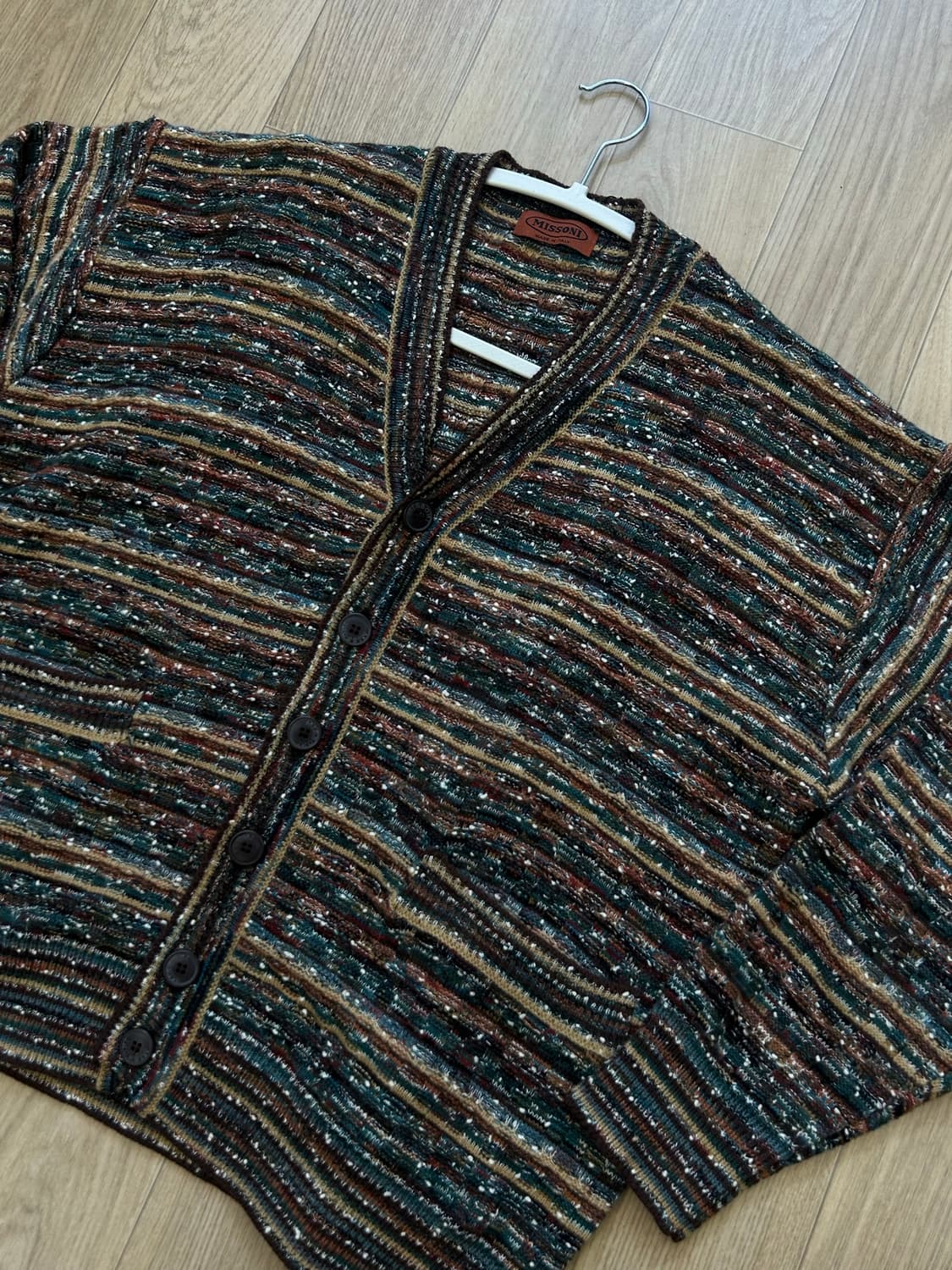 MISSONI 이태리 멀티패턴 니트 가디건 Made in Italy 상품이미지3