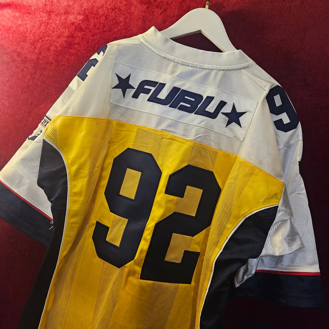 후부(FUBU) 챔스 블록 코어 매쉬 럭비 저지 L size 상품이미지2