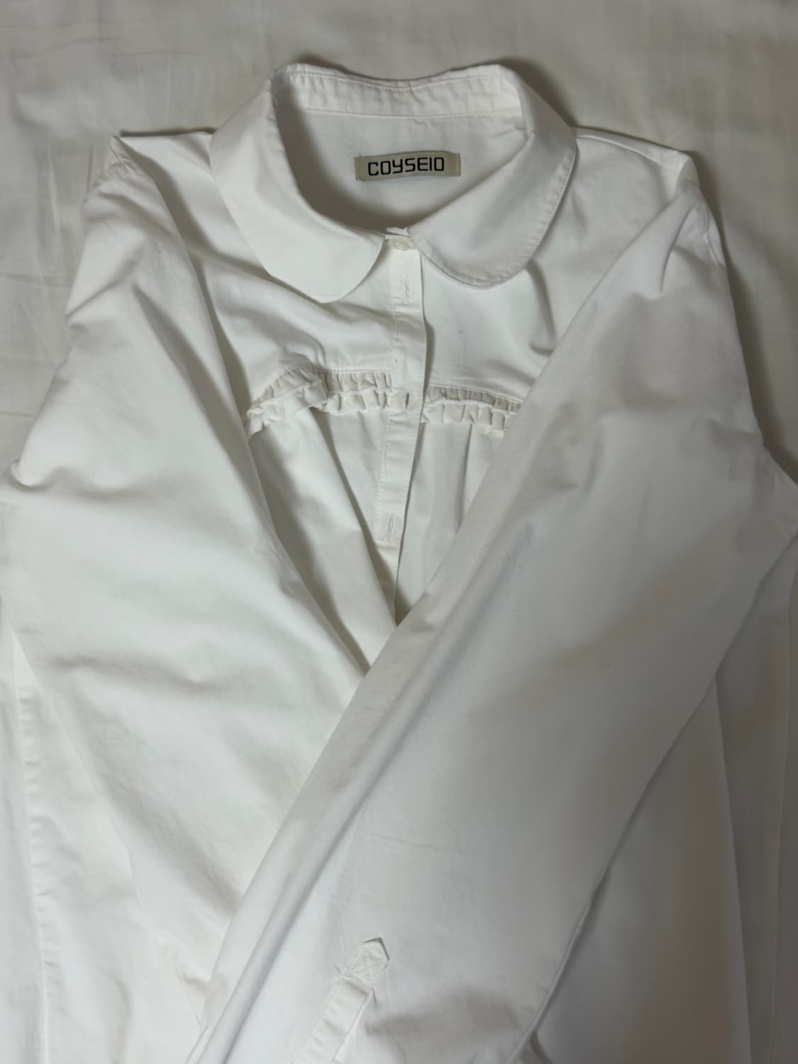 코이세이오  ROUGH CUT FRILL SHIRT IVORY 상품이미지2