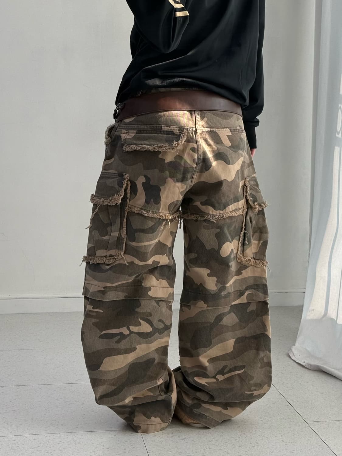 빈티지 카모 데미지 카고팬츠 상품이미지4