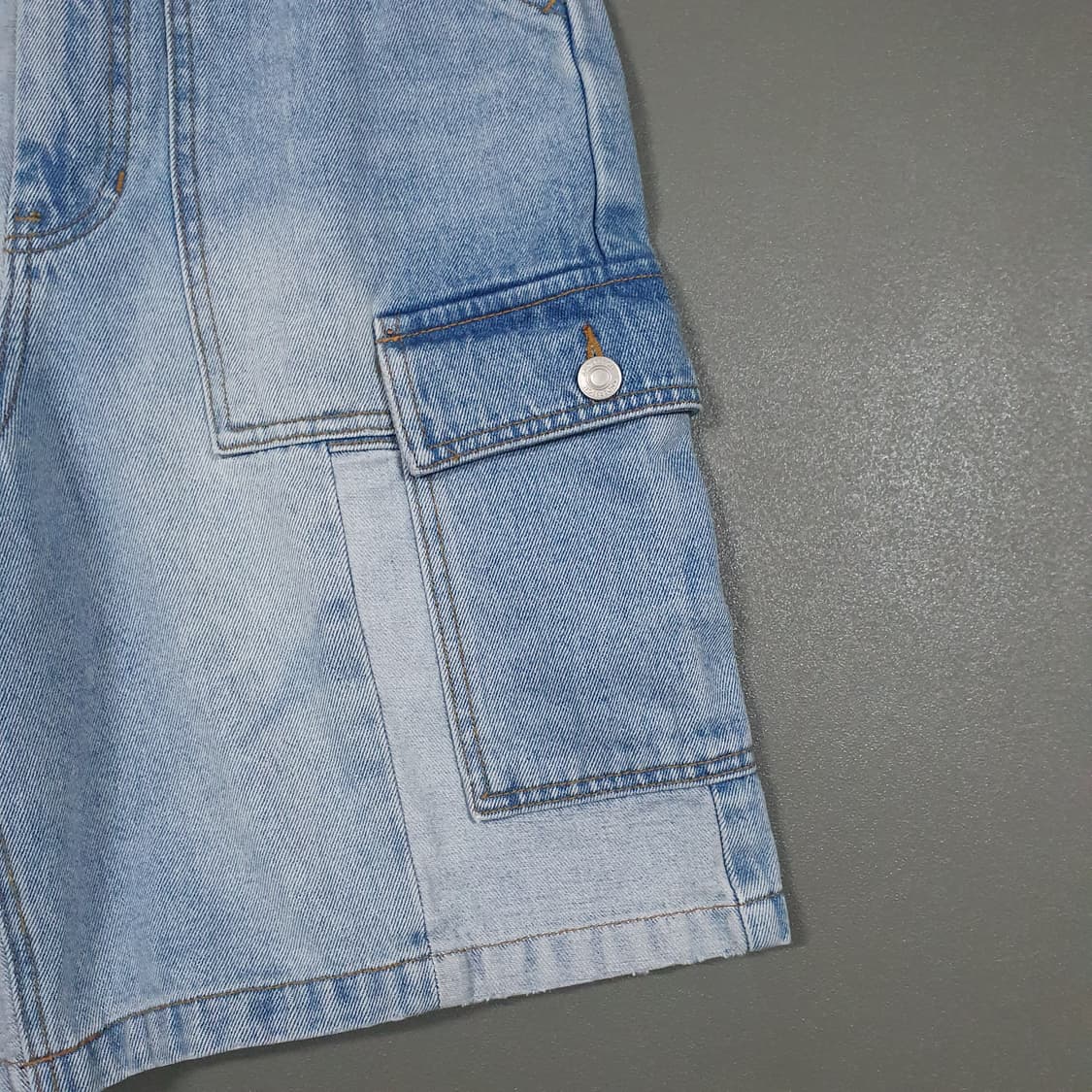 앤더슨벨 신형 패치워크 데님 쇼츠 하프팬츠 청바지 (30-31인치) 상품이미지3