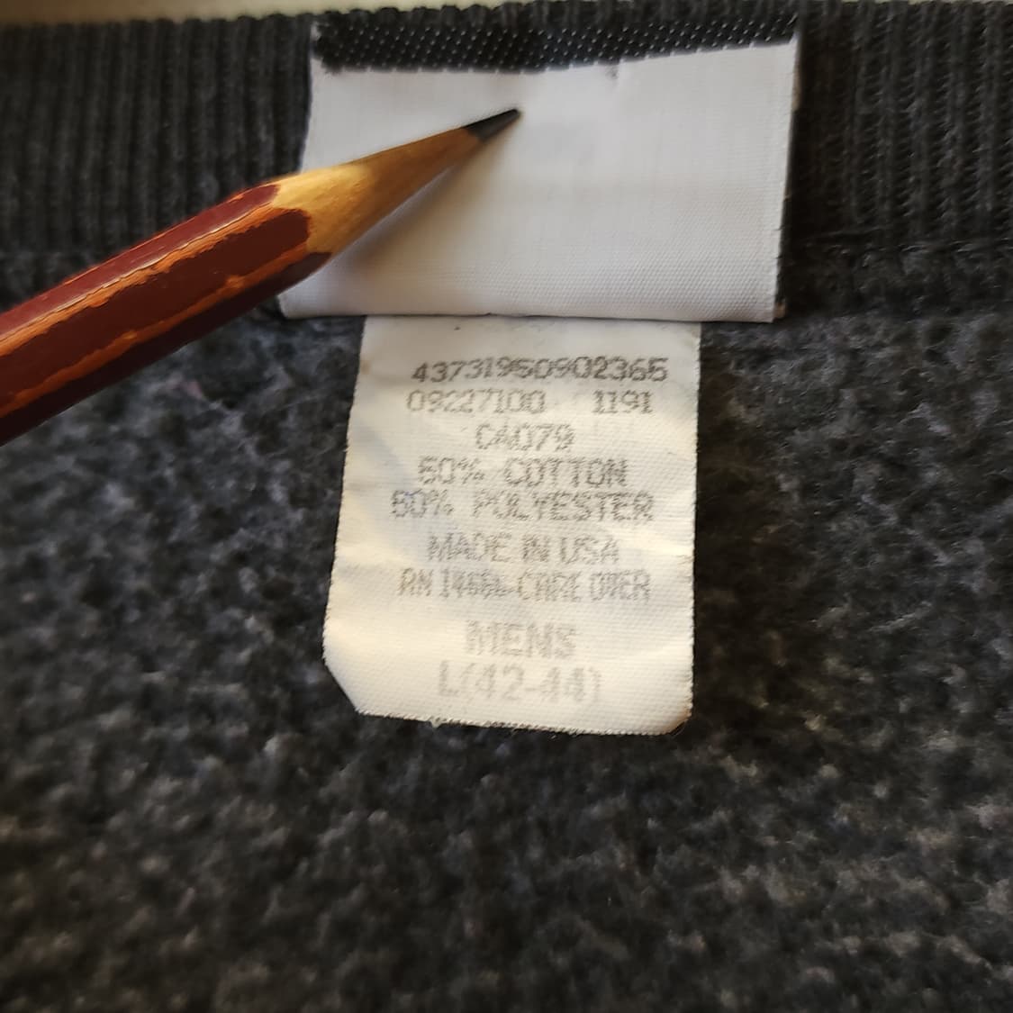 90s lee 빈티지 스웻셔츠 플레인 스웻셔츠 그레이 L 상품이미지5