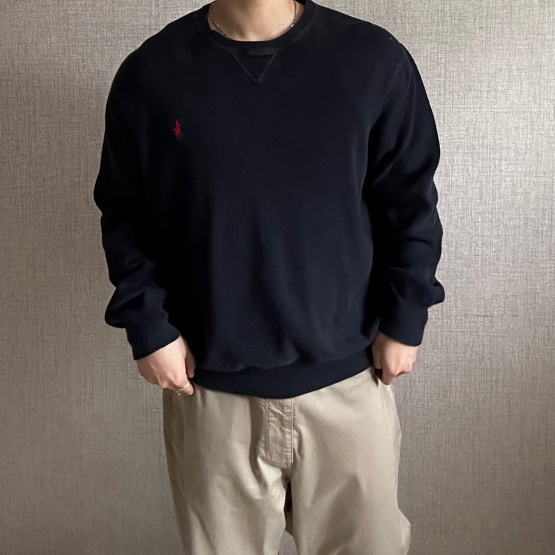 폴로 랄프로렌 신형(QR) 라운드 니트 XL 상품이미지2