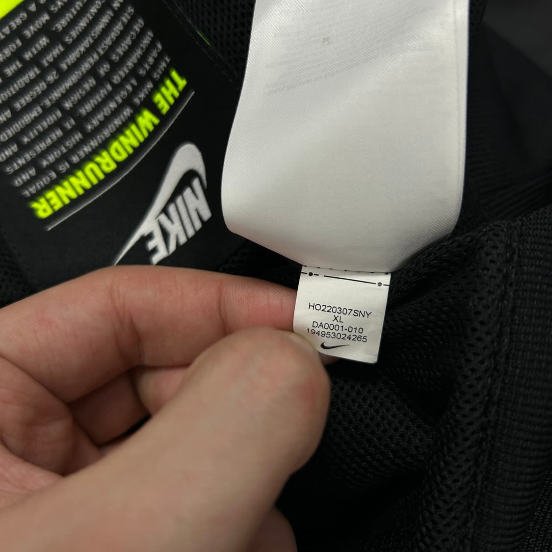 (해외판)나이키 블랙 윈드러너 바람막이(XL) 상품이미지3