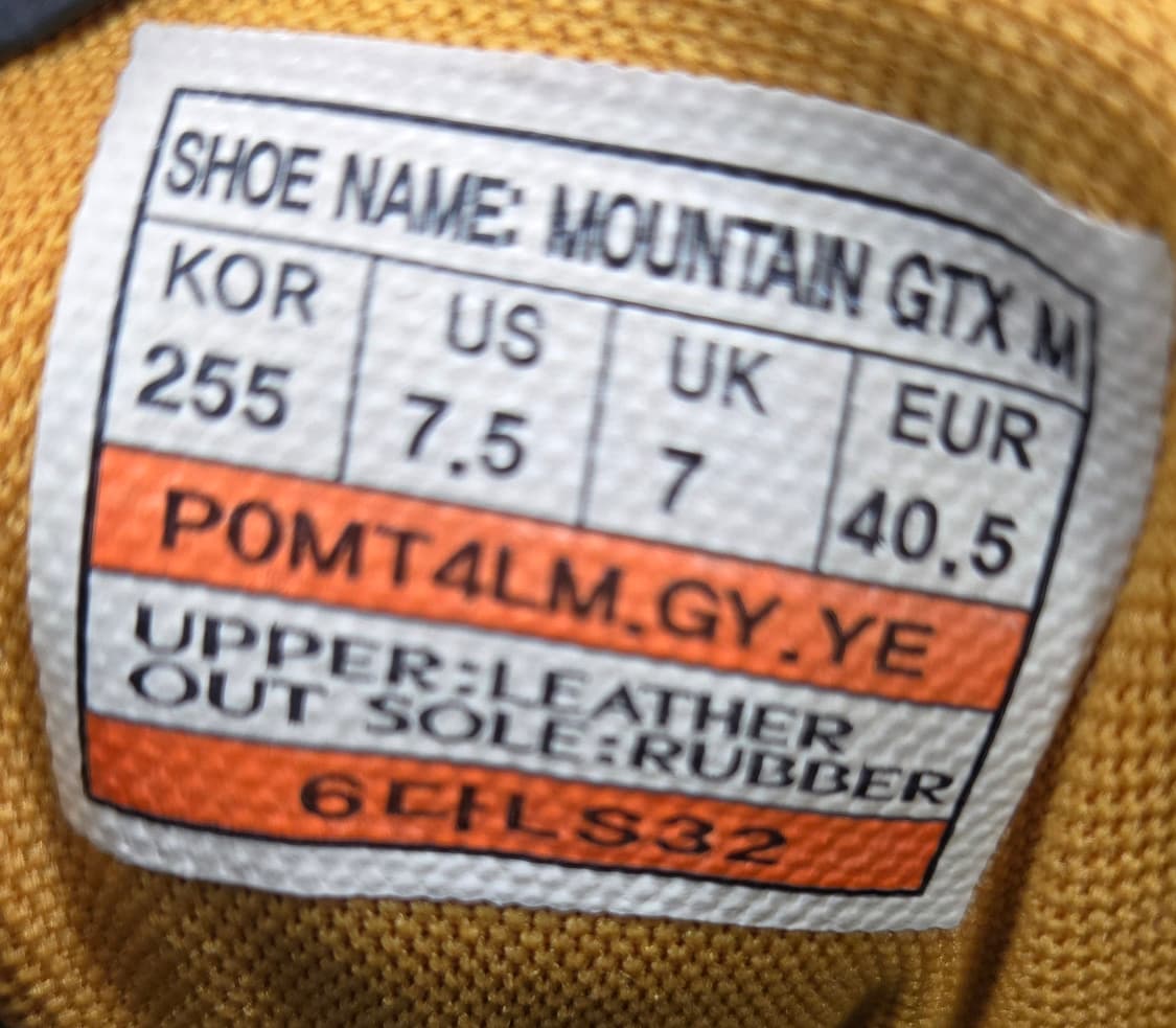 프로스펙스 255mm- 고어텍스 등산화 자이언트GTX   상품이미지7