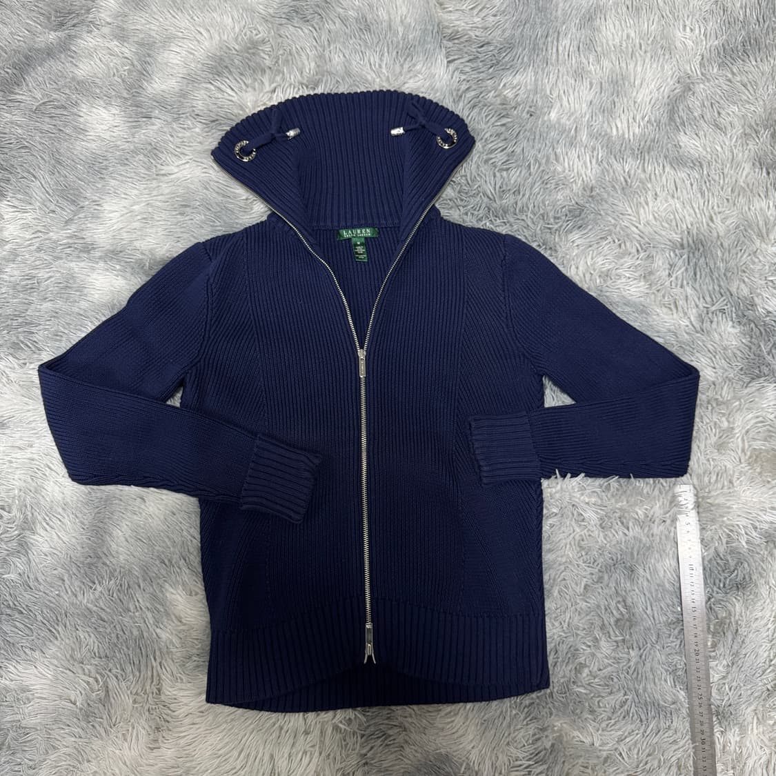 로렌랄프로렌 투웨이 여성 울 니트집업 M사이즈 상품이미지1