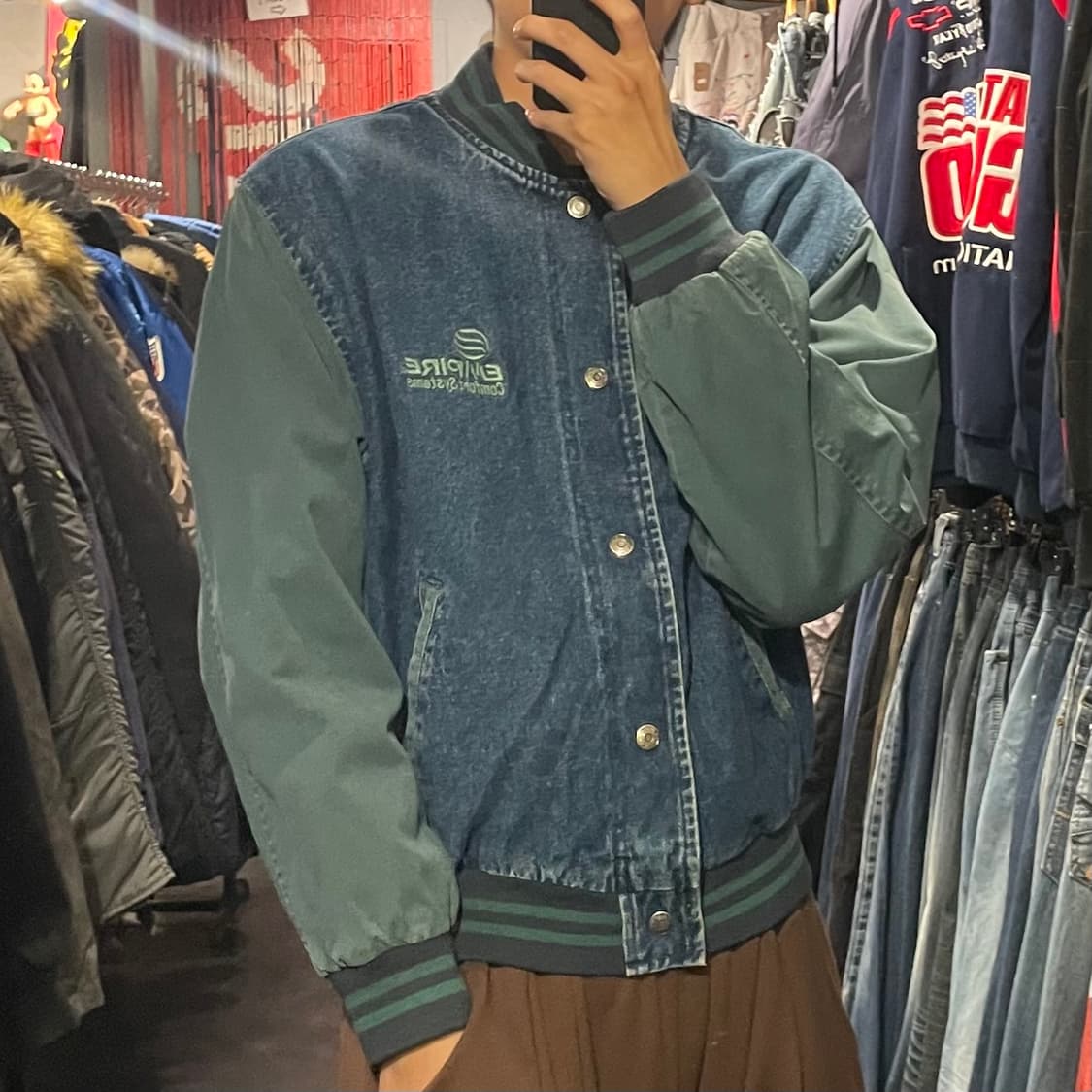 [IM] VTG 데님 바시티 자켓 상품이미지4