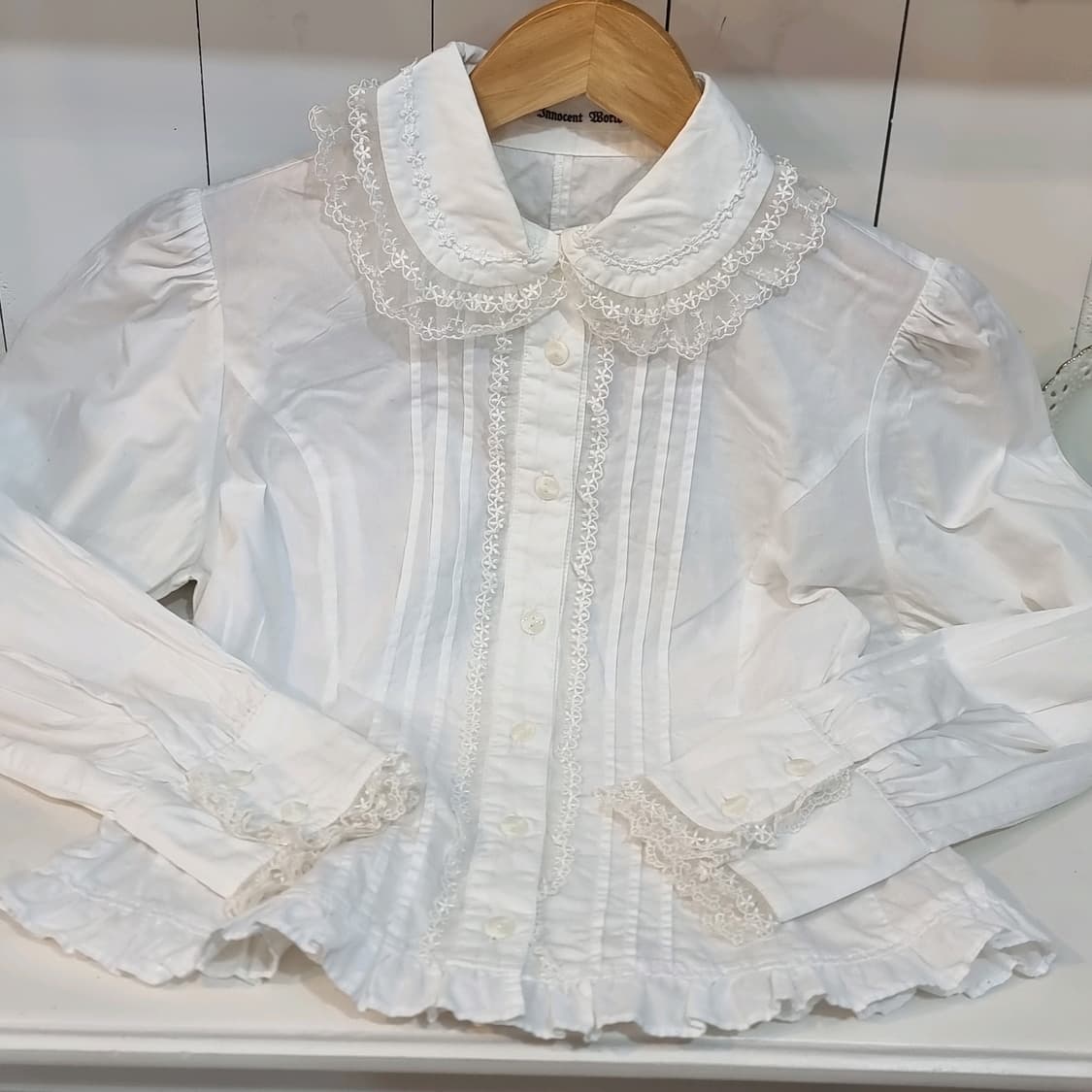 이노센트 월드(Innocent World) 레이스 카라 블라우스 상품이미지4