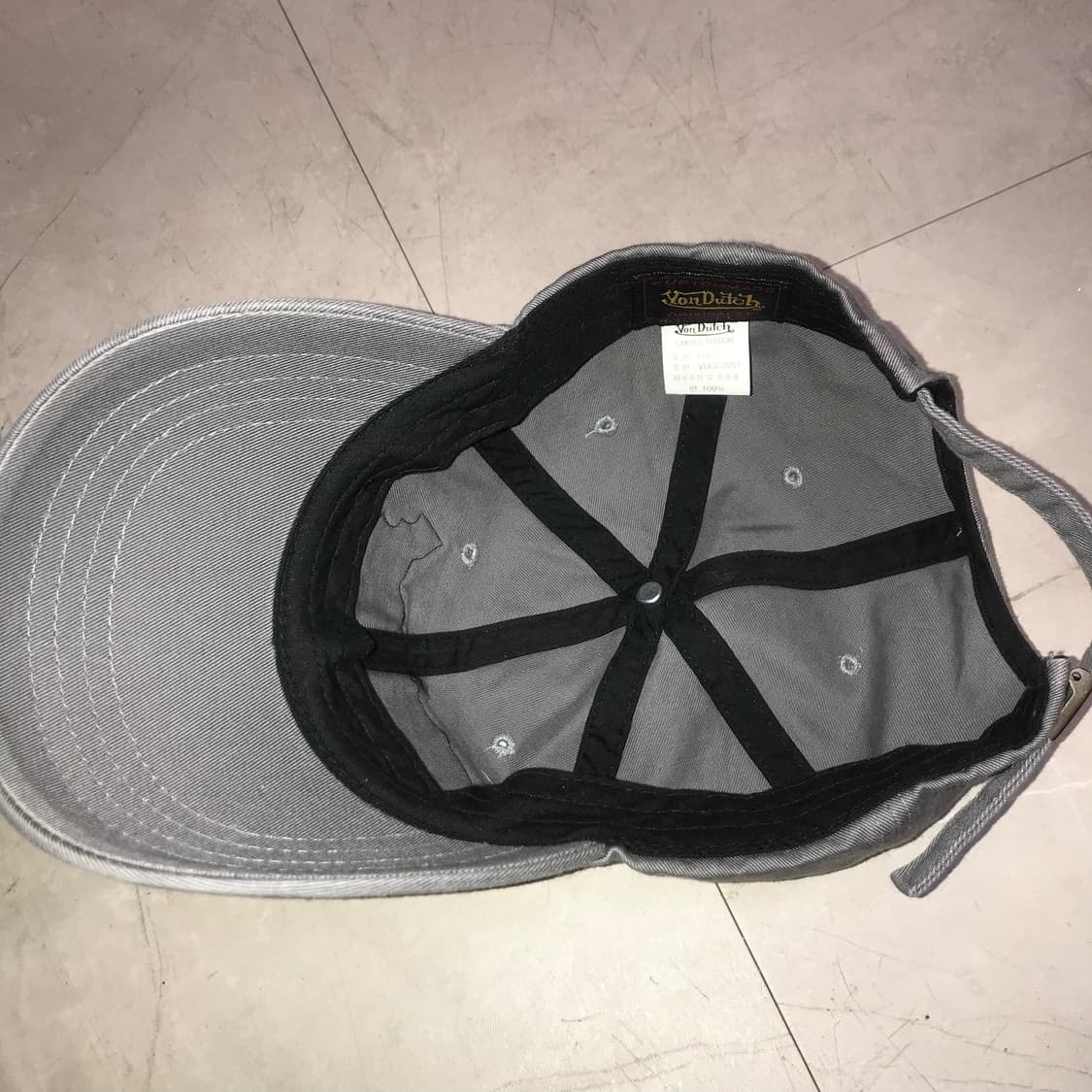 VonDutch 본더치 y2k 갸루 큐빅 볼캡 상품이미지4