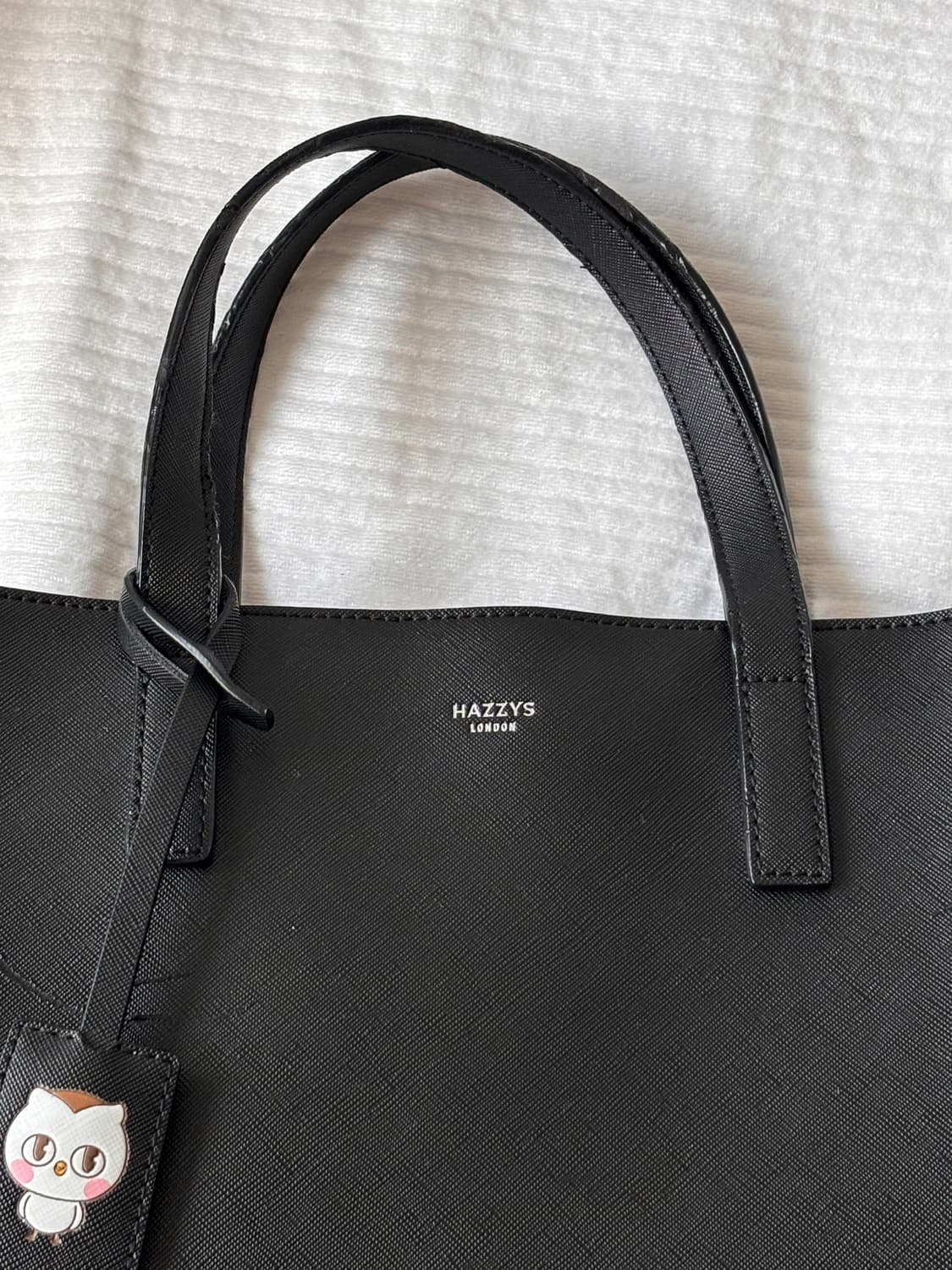 헤지스 런던 블랙 토트백 숄더백 / 사피아노 패턴 프라다st 상품이미지1