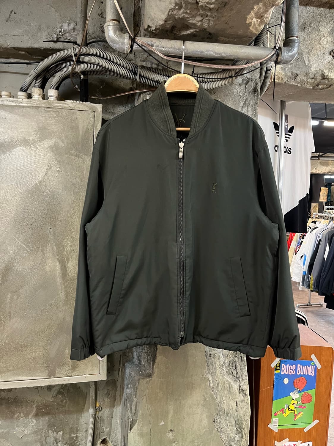 입생로랑 블루종 자켓 딥그린 95 #csz1885 상품이미지1