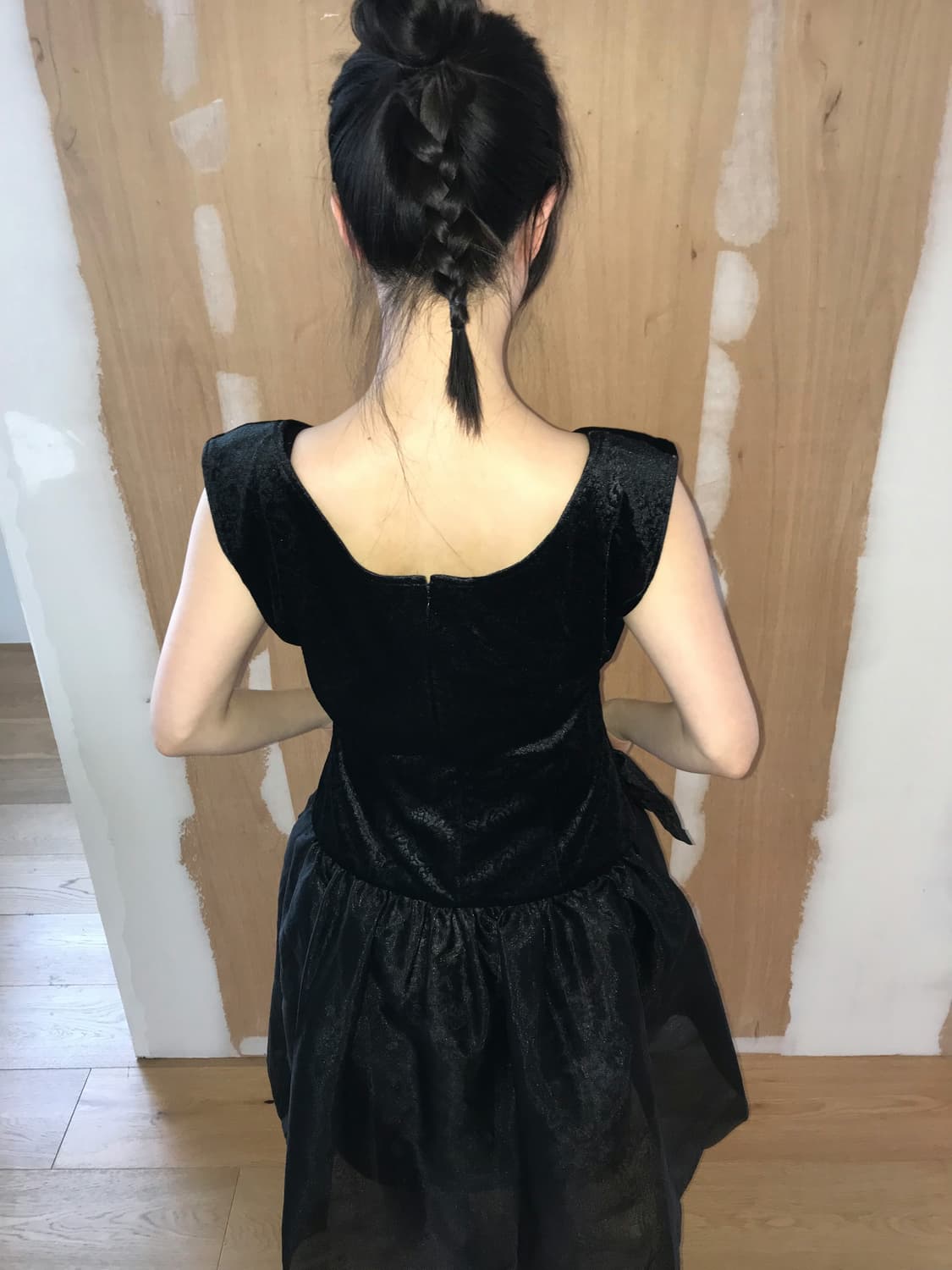 vintage velvet pattern dress 상품이미지2