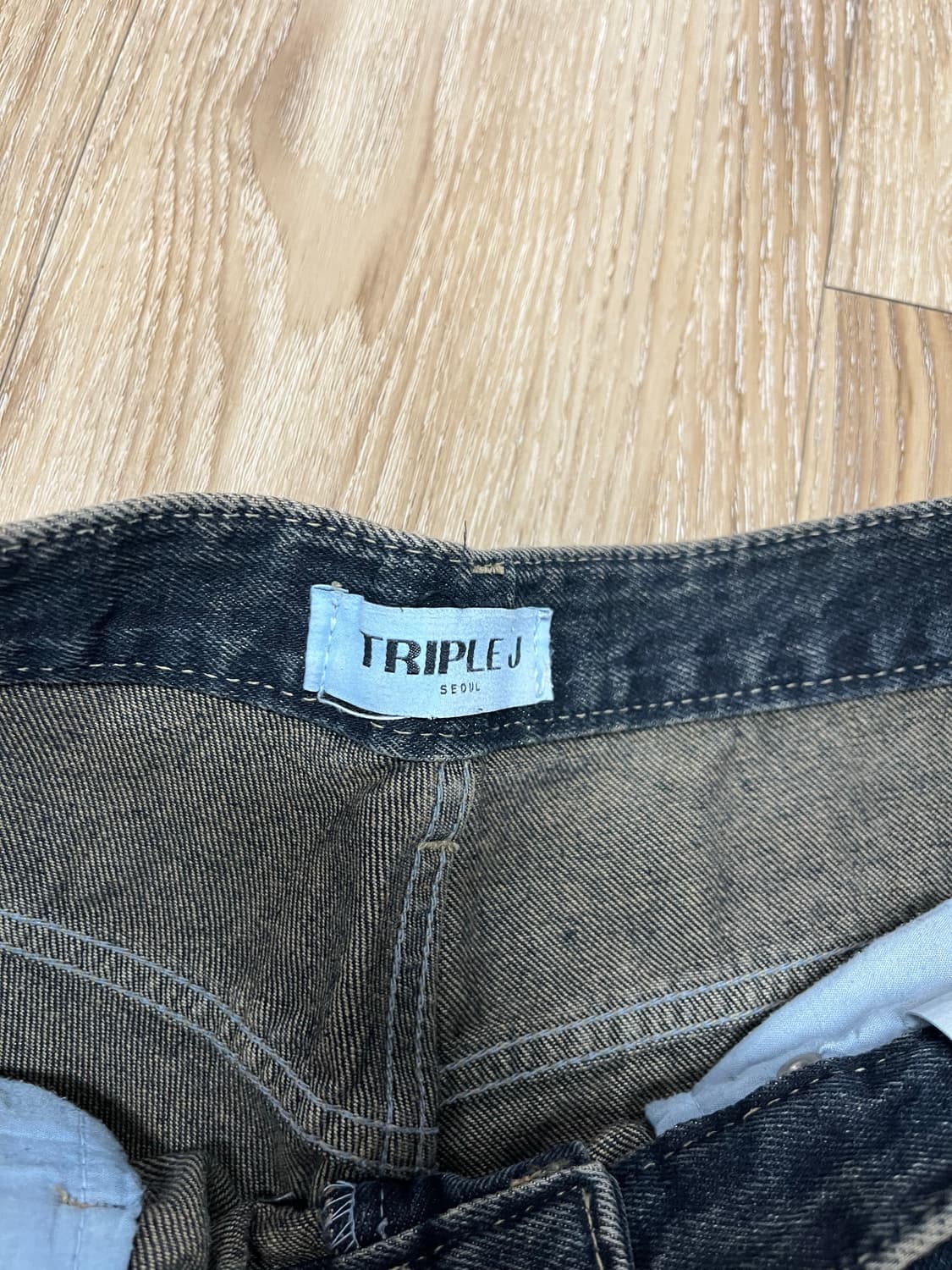 트리플 J 와이드 청바지 32 상품이미지5