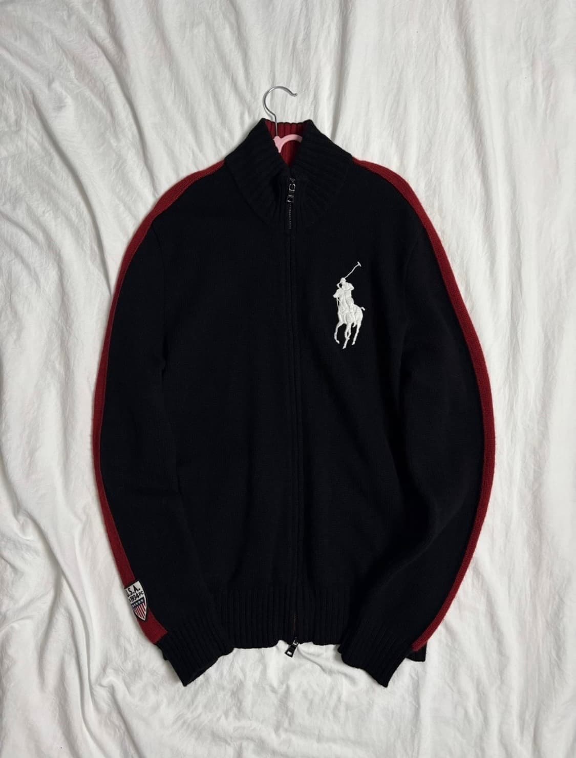 폴로 빅포니 USA 투웨이 니트 집업 상품이미지3