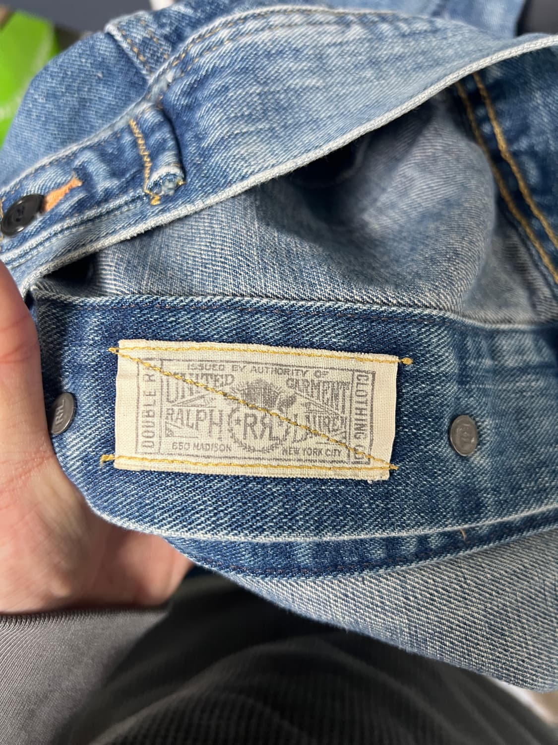 택포35) RRL 더블알엘 Lot.271 리랜드 트러커 데님자켓 S 상품이미지9