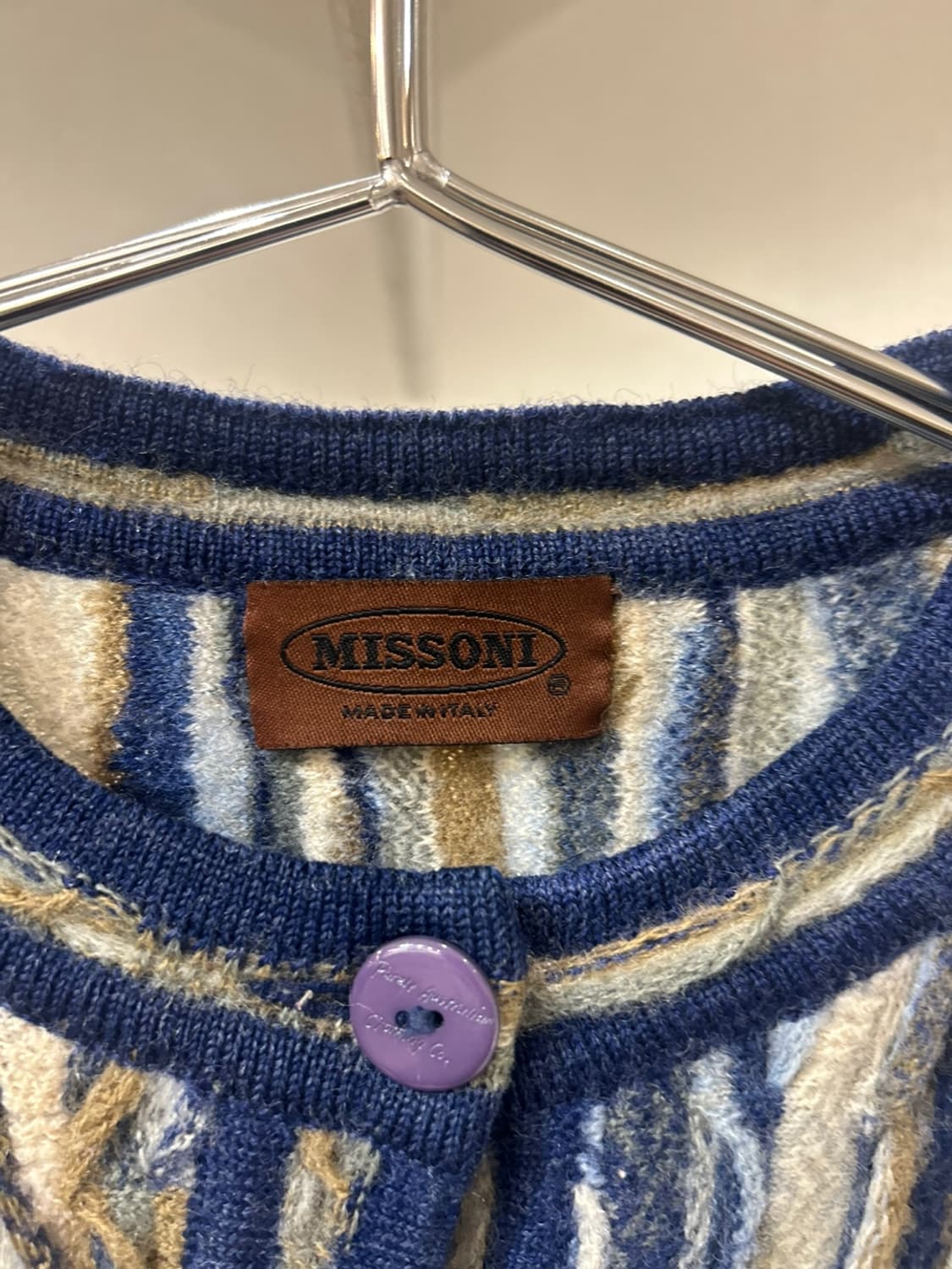 미쏘니 패턴 니트 가디건 상품이미지3