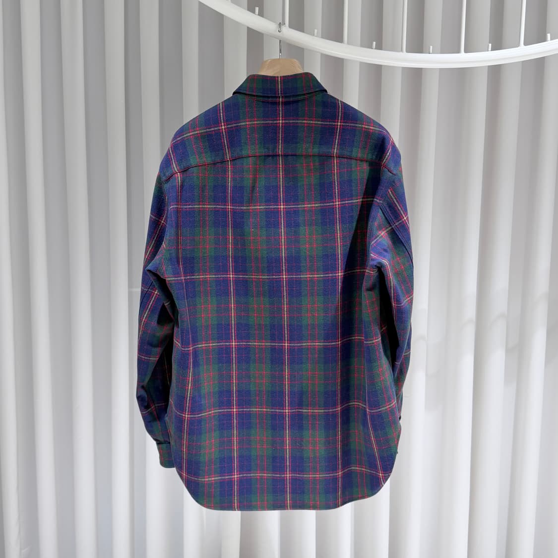 (S/48) / 구찌 플란넬 타탄 체크 셔츠 자켓 상품이미지5