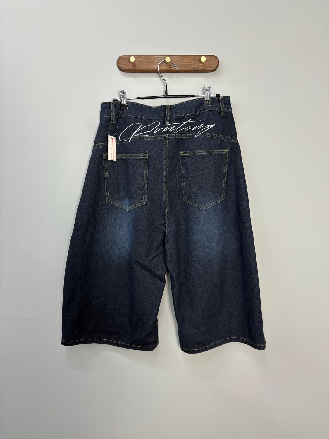 jeans 빈티지 스티치 롱 버뮤다 워싱 데님 팬츠 A1717 상품이미지4