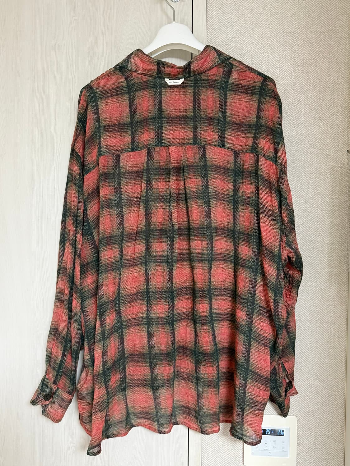 (46) 아워레가시 보로우드 빅 럼버 체크셔츠 (수박 셔츠) 상품이미지2