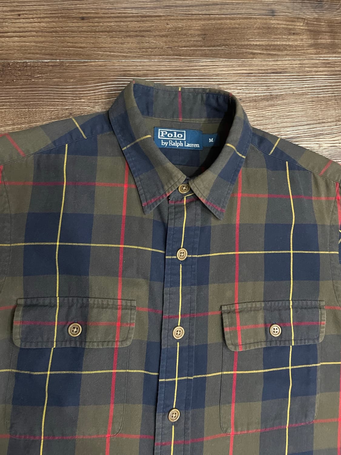 폴로 엘보 패치 웨스턴 체크 워크 셔츠 상품이미지2