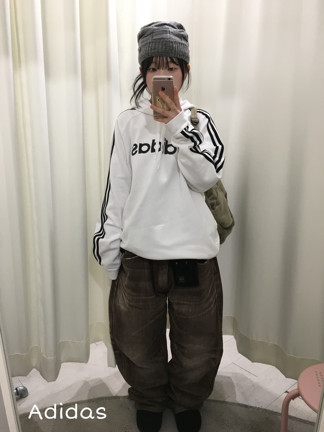 아디다스 삼선 기모 후드티 상품이미지1