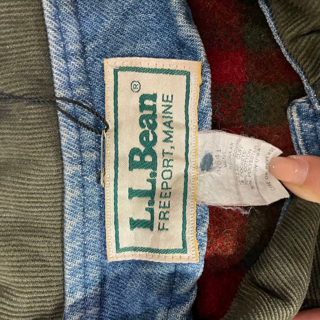  (L) 80s L.L.Bean 엘엘빈 데님 헌팅 자켓 상품이미지5