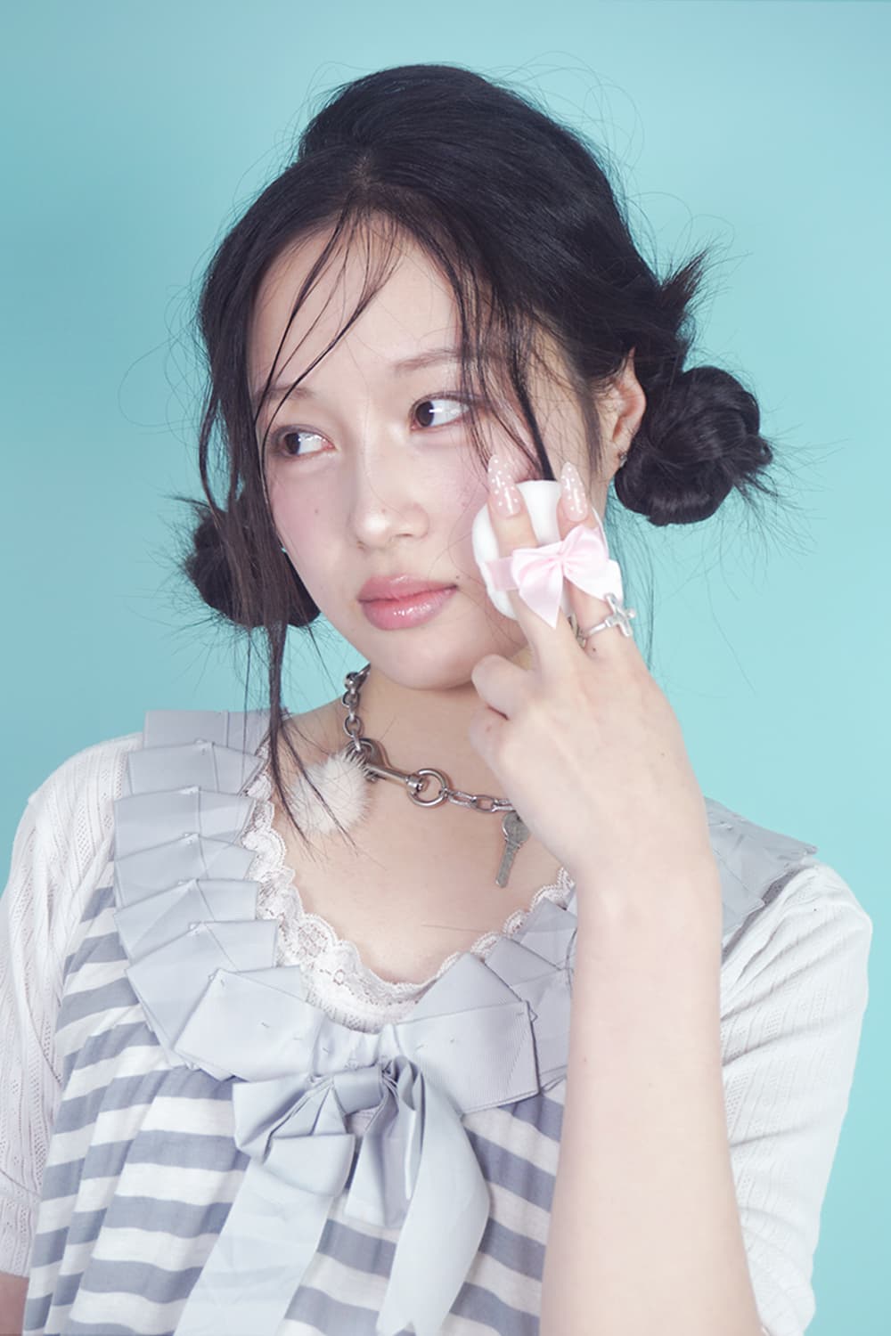 Ruddy-Blush necklace (pale pink) 상품이미지5