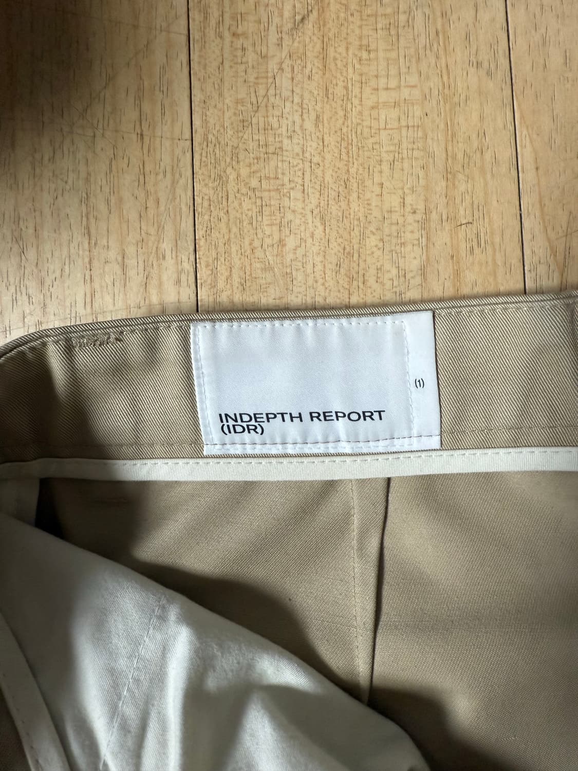 인뎁스리포트 idr 치노 보더팬츠 1사이즈 상품이미지1