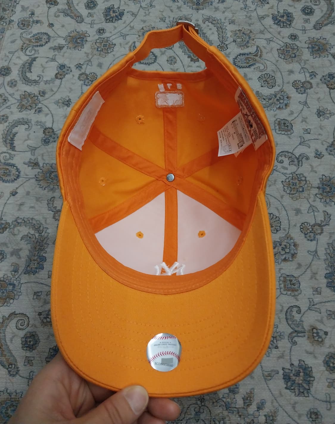 MLB  뉴욕양키즈 오렌지 볼캡 상품이미지6