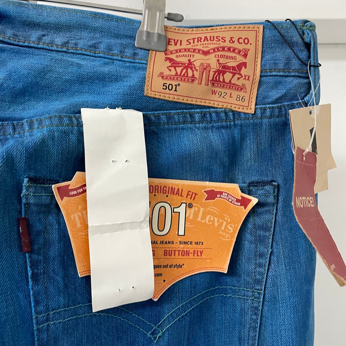리바이스 501 데님 팬츠 W92 L86 상품이미지4