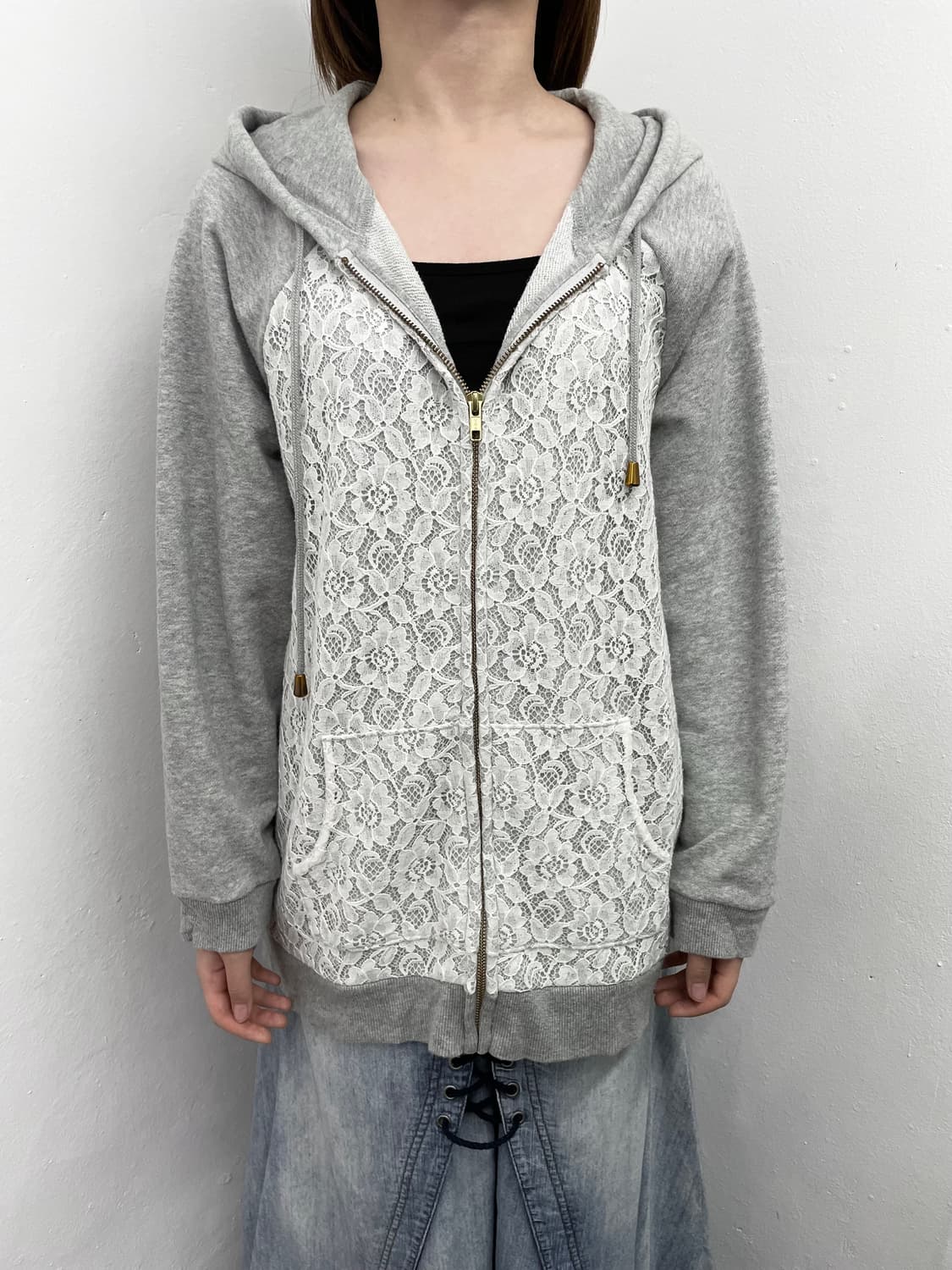 코지 레이스 후드집업 상품이미지4