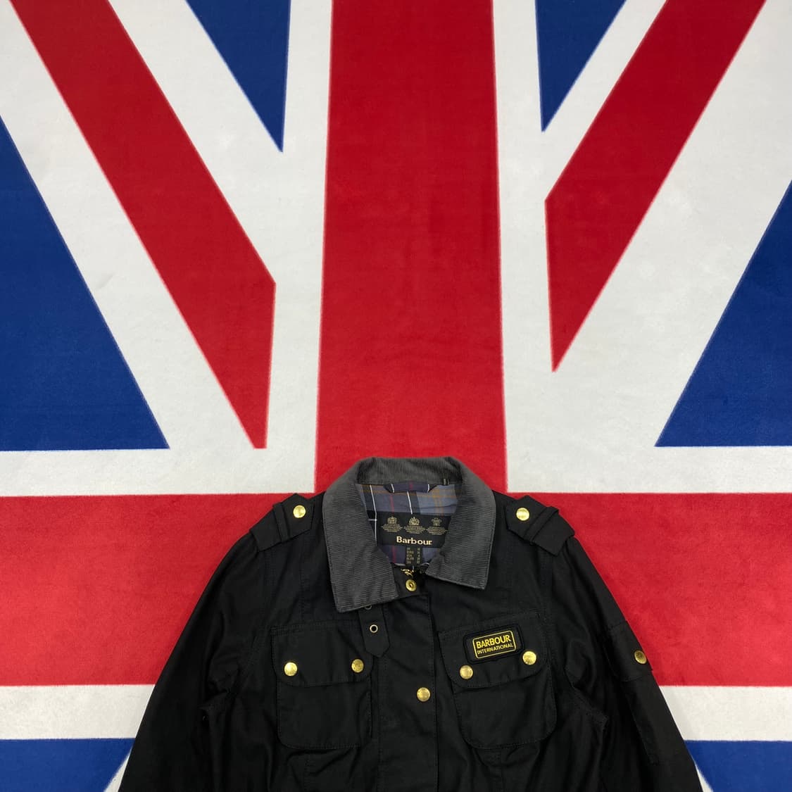 바버 인터내셔널자켓 여성36 실측 55 상품이미지2