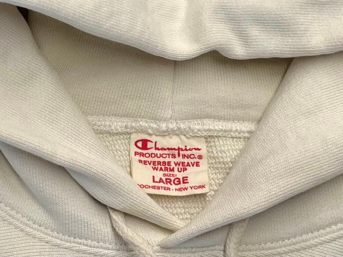 [100] 챔피온 리버스위브 로고 후드티 화이트 L 상품이미지4