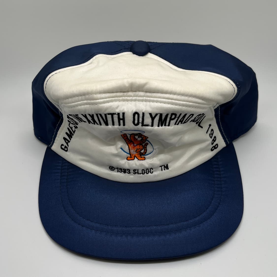 1988 서울 올림픽 미니 호돌이 빈티지 캡 화이트네이비 상품이미지1