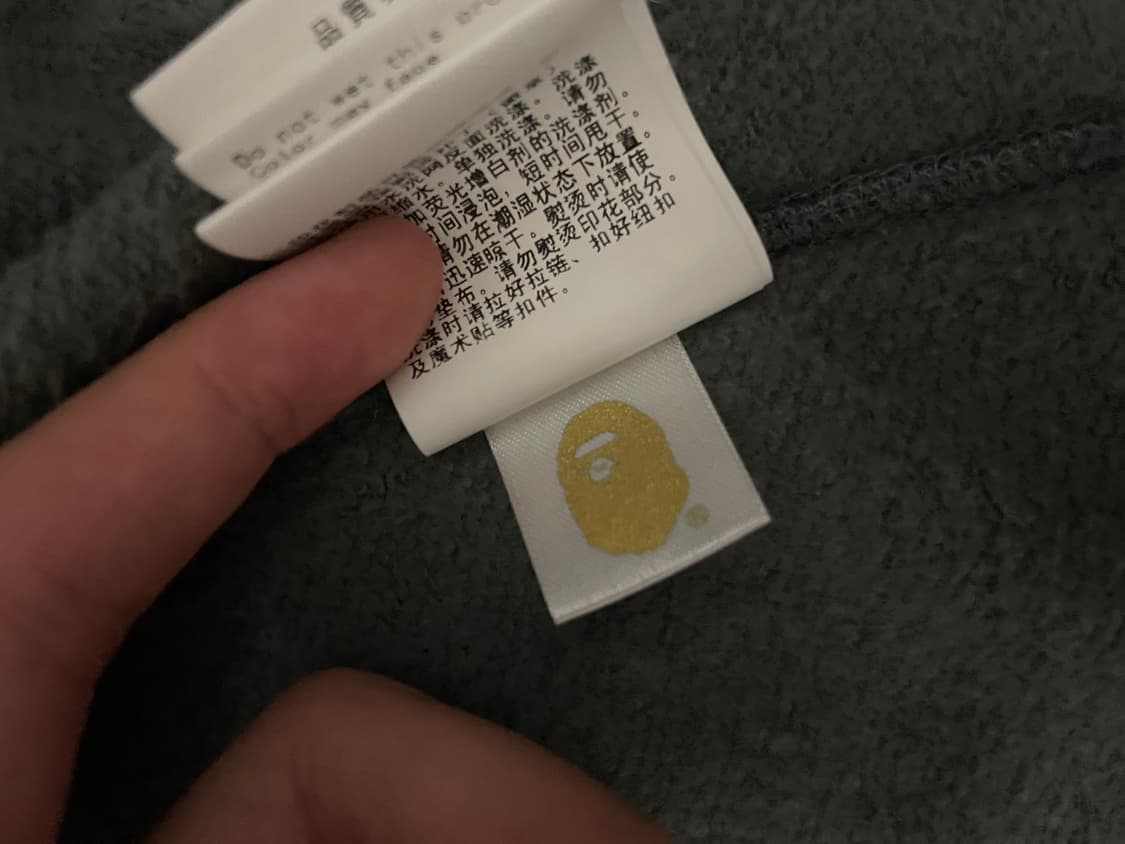 베이프 샤크후드집업 흑계 M 상품이미지9