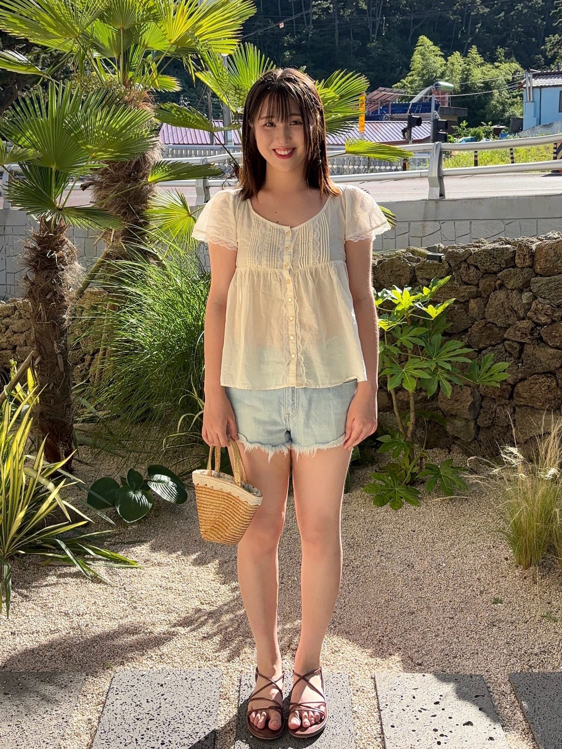 레이스 셔링 블라우스🤍 상품이미지3