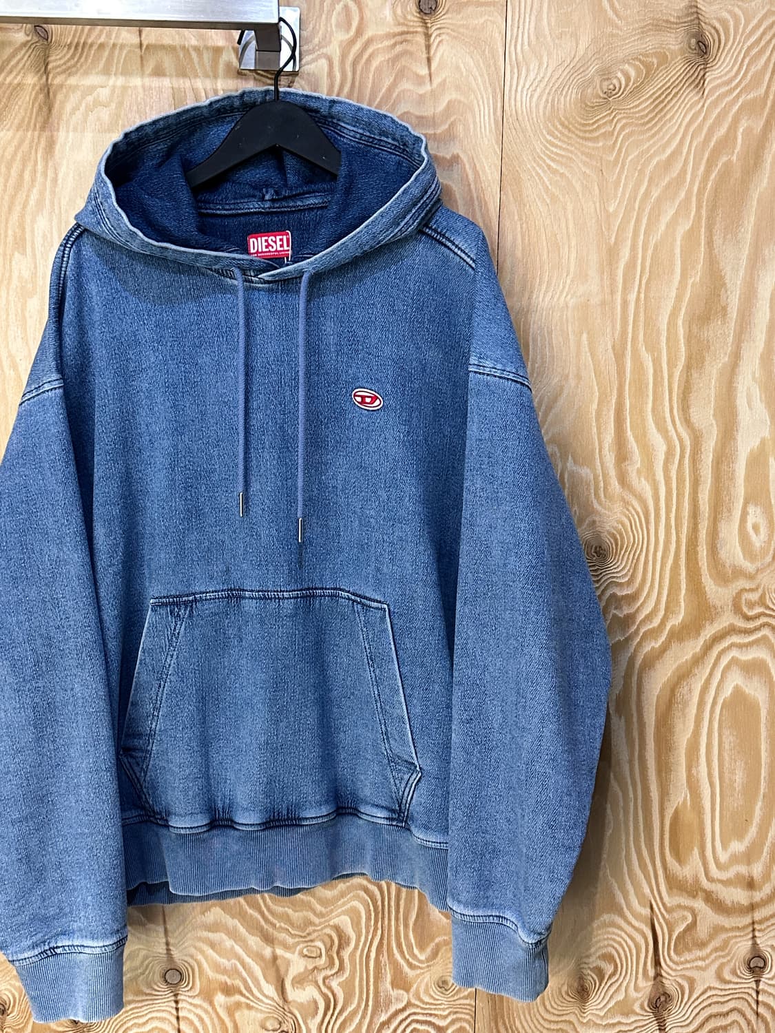 디젤 D-UM-RIB 트랙 데님 후드티 상품이미지3