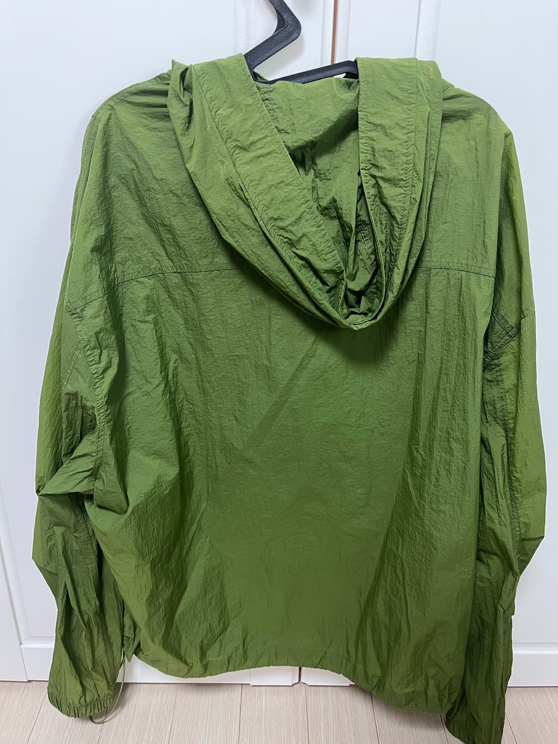 유먼트 후디 윈드브레이커 바람막이 그린 상품이미지4