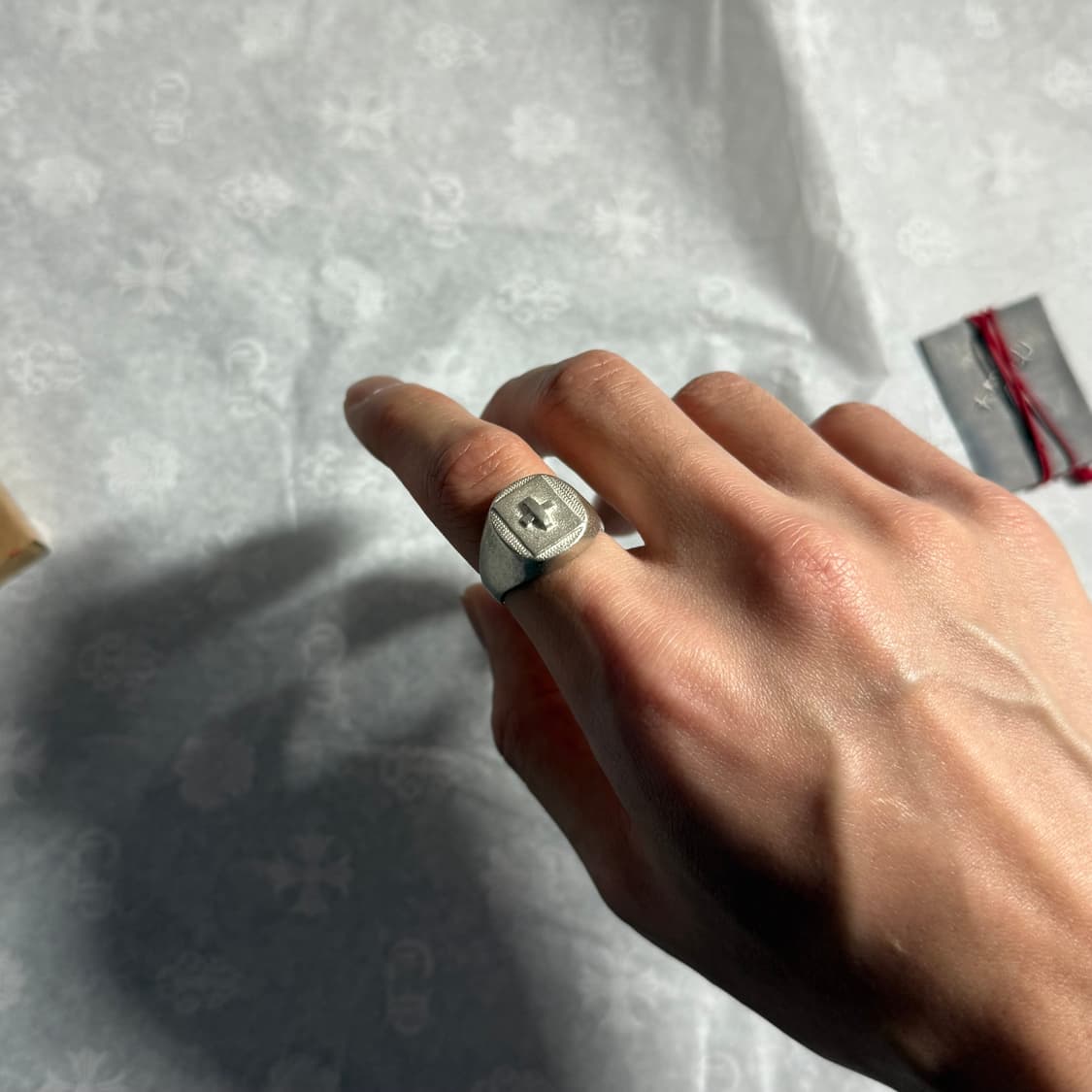 [M] m.a+ cross seal ring 실버 링 상품이미지7