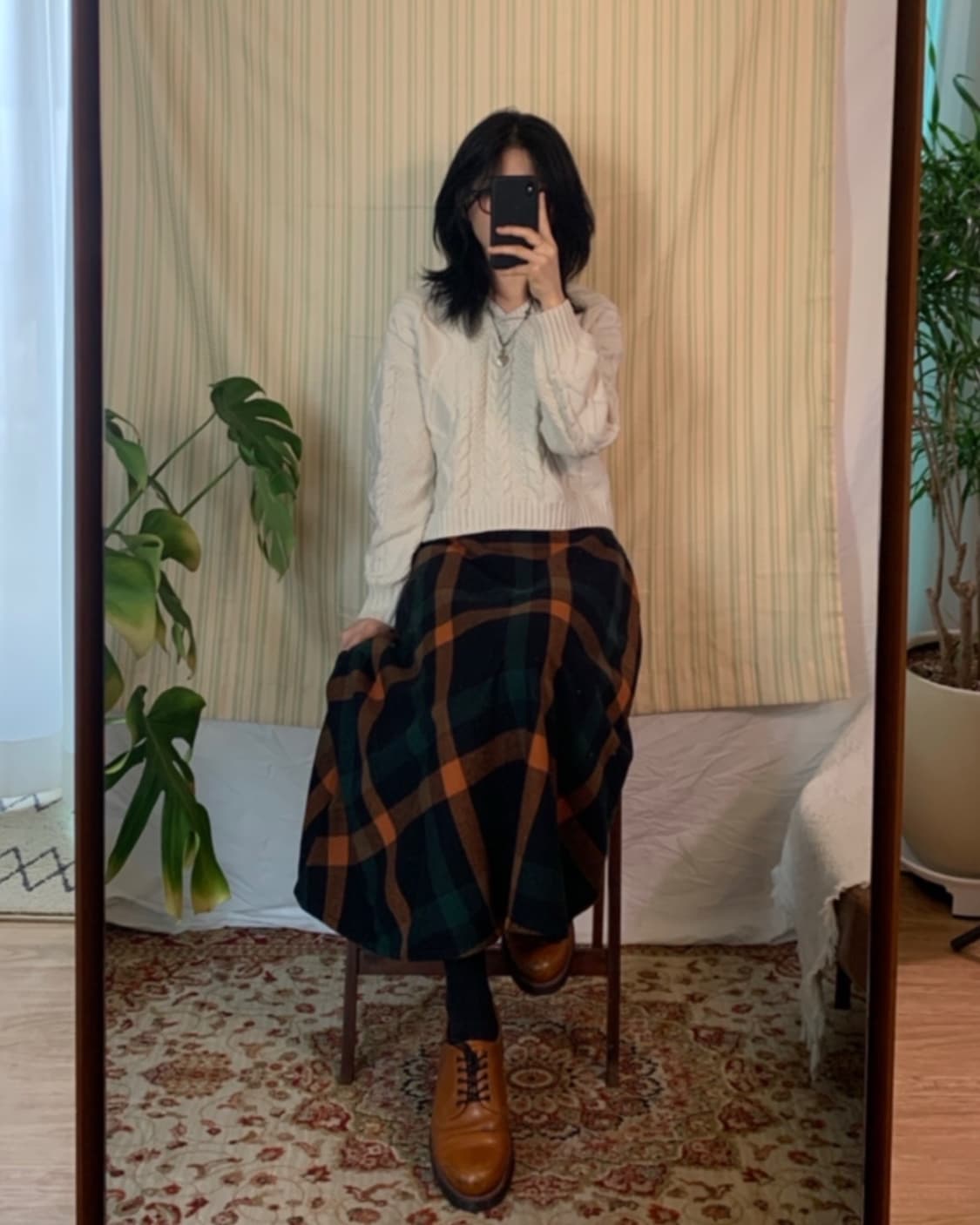 꽈베기 베이지 후드 크롭 니트 상품이미지6