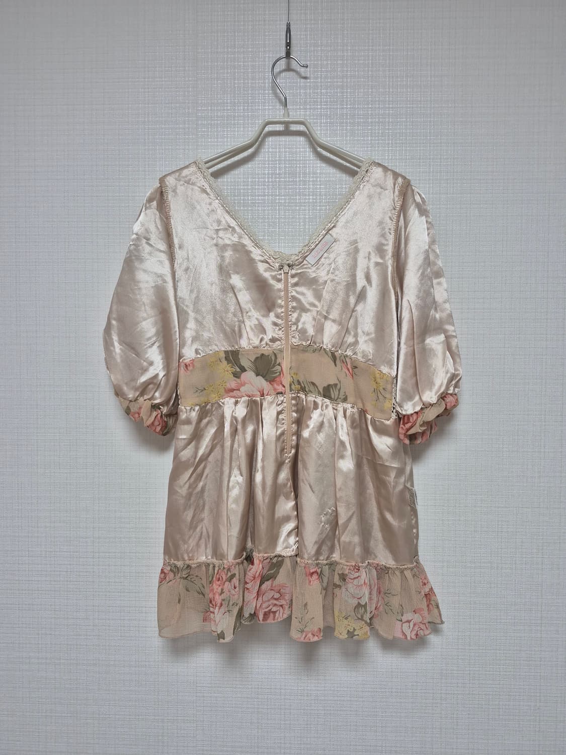 리즈리사 수선품 초고전템 히메갸루 앤틱플라워 베이지 블라우스 상품이미지6