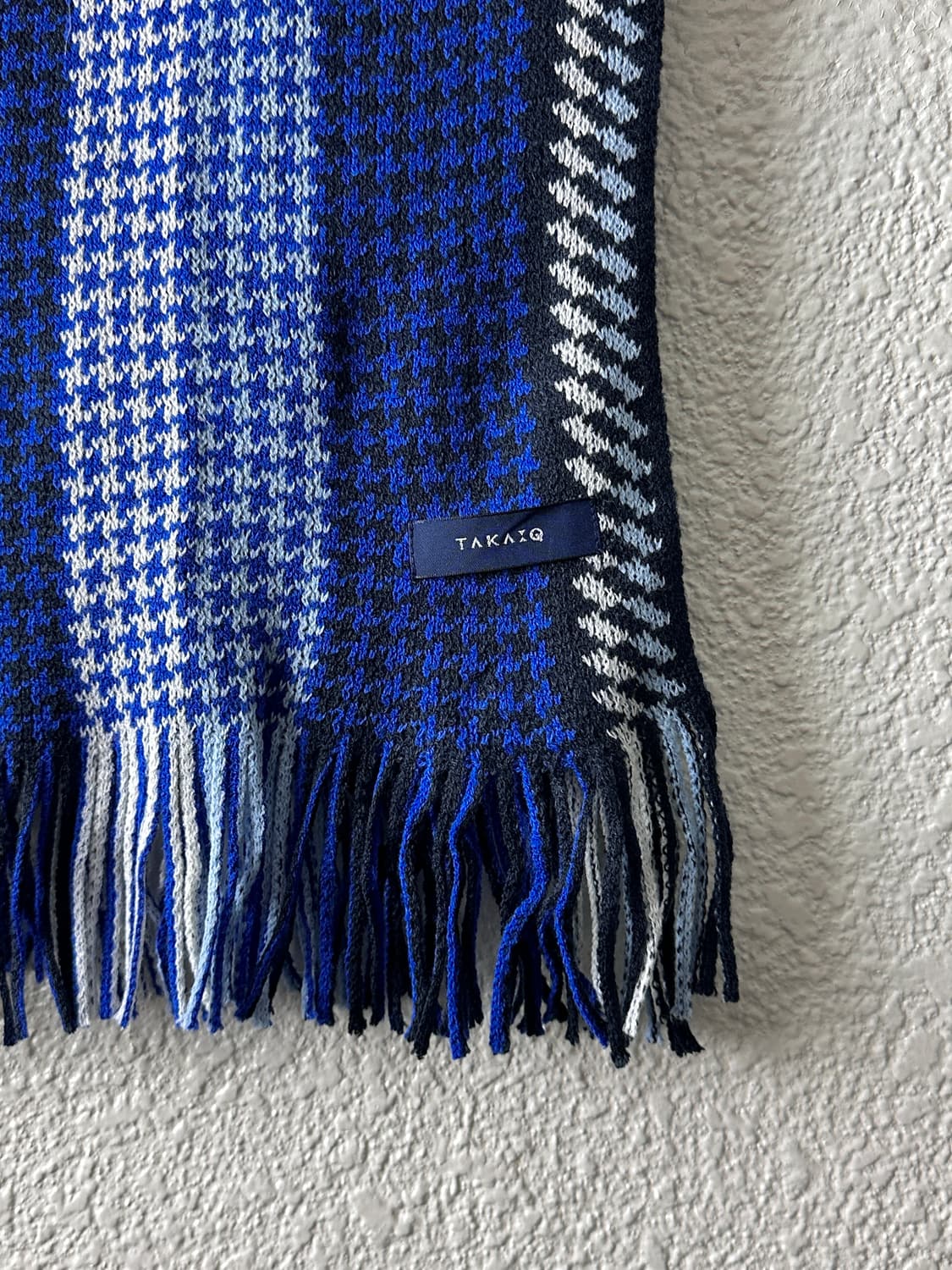 Taka - Q 하운드투스 & 스트라이프 머플러 상품이미지10