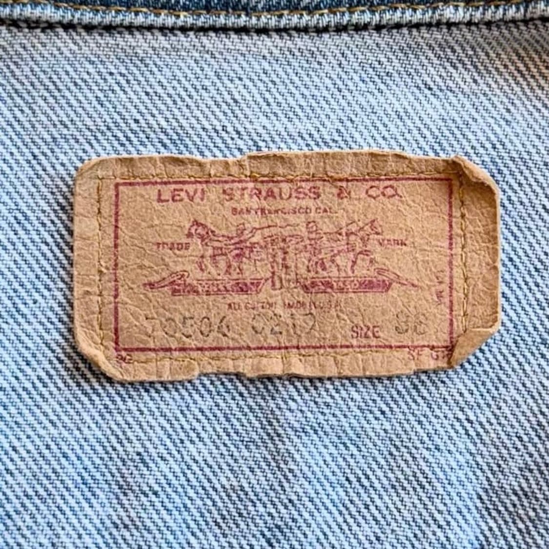 80년대 미국 리바이스 트러커 자켓 상품이미지7